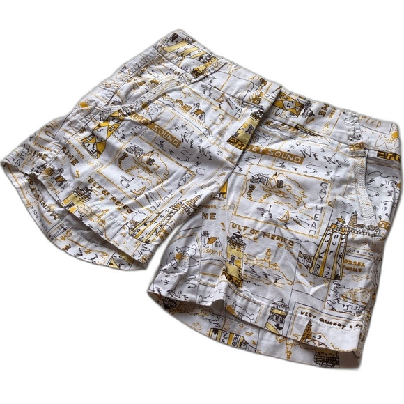 J. Crew Factory Nautical Sailboat Shorts Size 2 - Picture 1 of 8